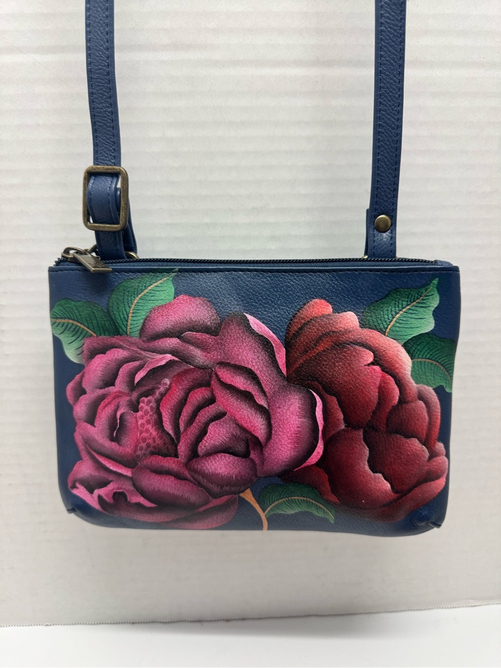 Anuschka Hand Painted Crossbody Bag